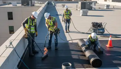 Houston, TX commercial roofing service by FX Remodeling & Exteriors for storm-ready business protection