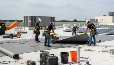 Houston commercial roofing service for businesses in Houston, TX by FX Remodeling & Exteriors