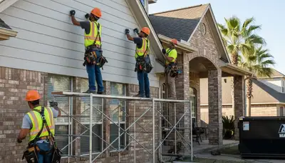Siding contractor in Houston, TX providing exterior siding installation and replacement services