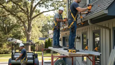 Houston, TX gutter installation for home drainage protection by FX Remodeling & Exteriors