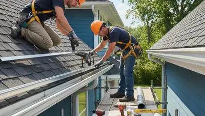 Houston TX gutter repair by FX Remodeling & Exteriors for leaks, sagging gutters, and storm damage