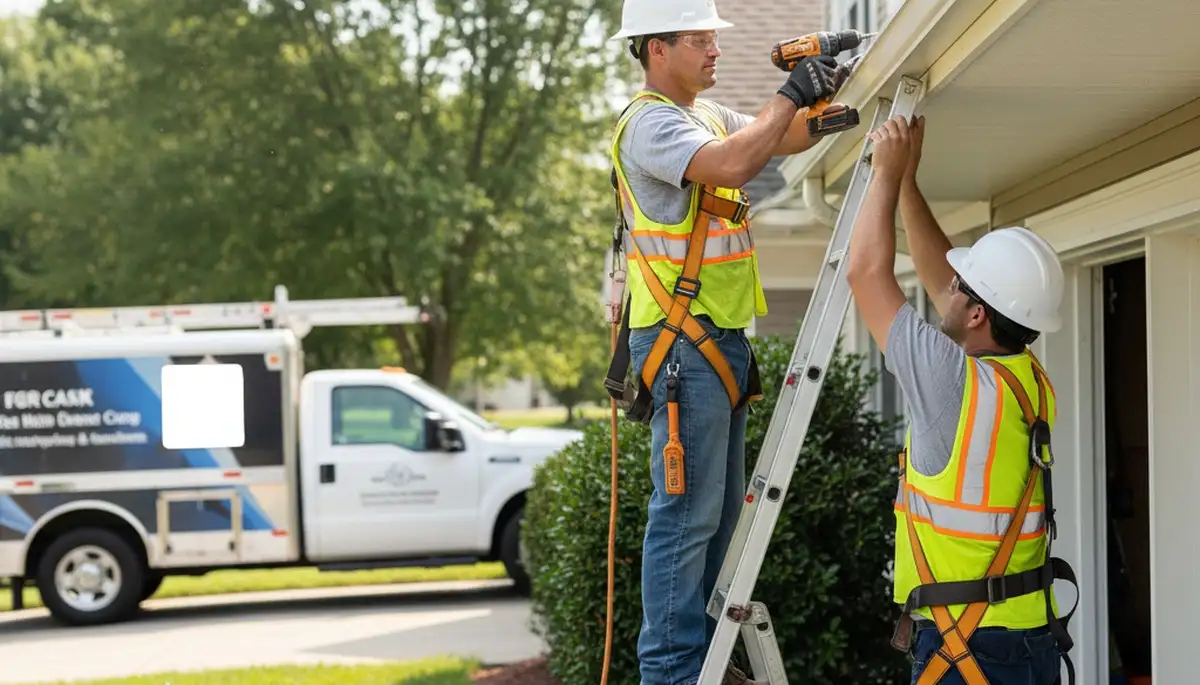 Houston TX gutter repair by FX Remodeling & Exteriors for leaks, sagging gutters, and storm damage