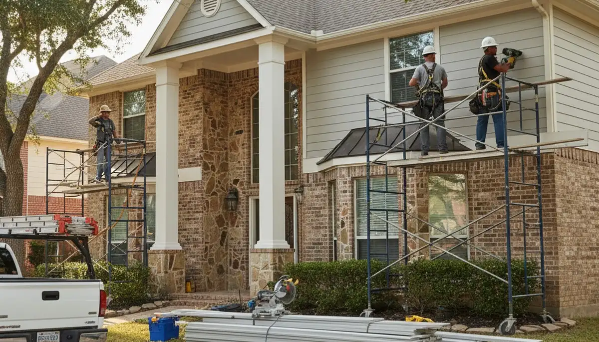 Siding contractor in Houston, TX providing professional siding installation and replacement services