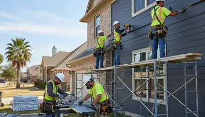 Siding contractor in Houston, TX providing professional home exterior siding installation and repair