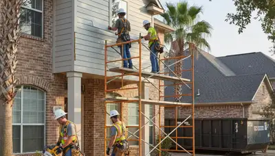 Siding contractor serving Houston, TX with professional exterior siding installation and replacement services