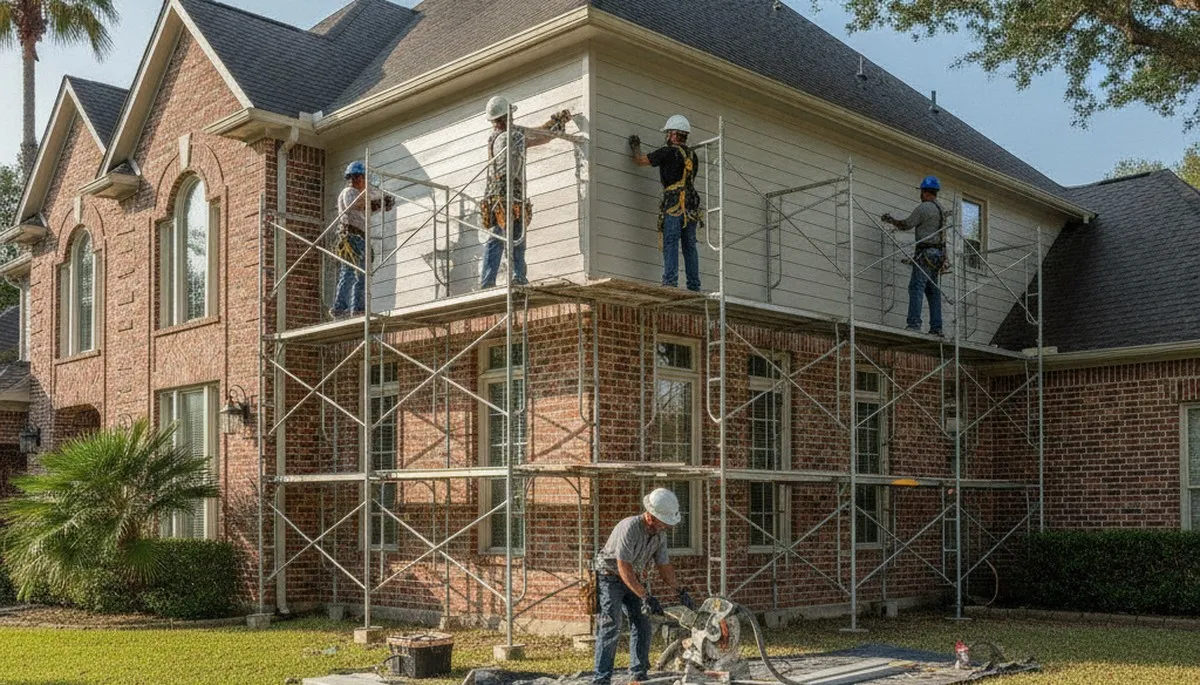 Siding installation in Houston, TX for a local home exterior upgrade