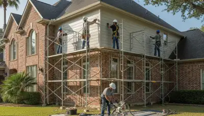 Siding installation in Houston, TX for a local home exterior upgrade