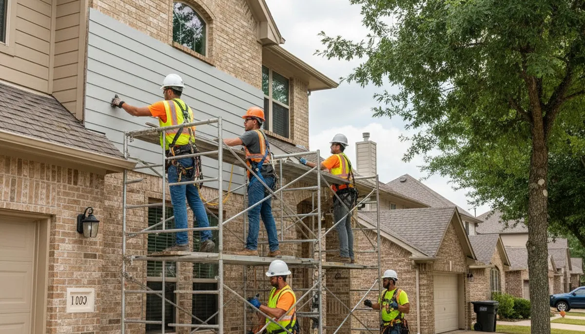 Siding contractor in Houston, TX providing professional exterior siding services