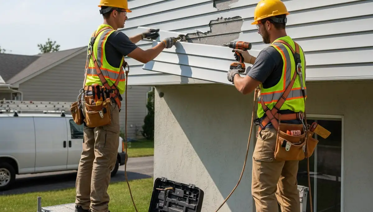Houston, TX vinyl siding repair for cracks, warping, and storm damage by FX Remodeling & Exteriors